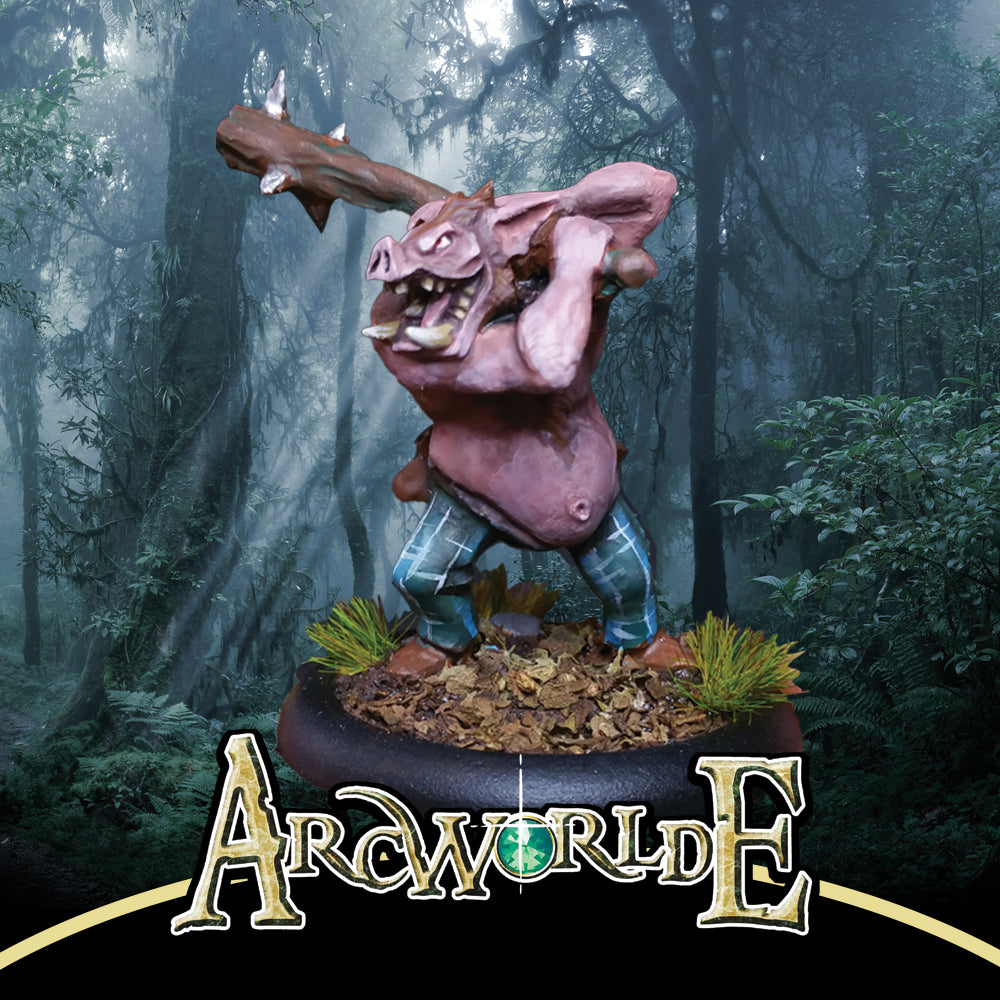 Beastfolk Clanbeast with Two Handed Weapon