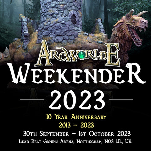 ArcWorlde Weekender 2023 Ticket (with Miniature) 30th September - 1st October 2023