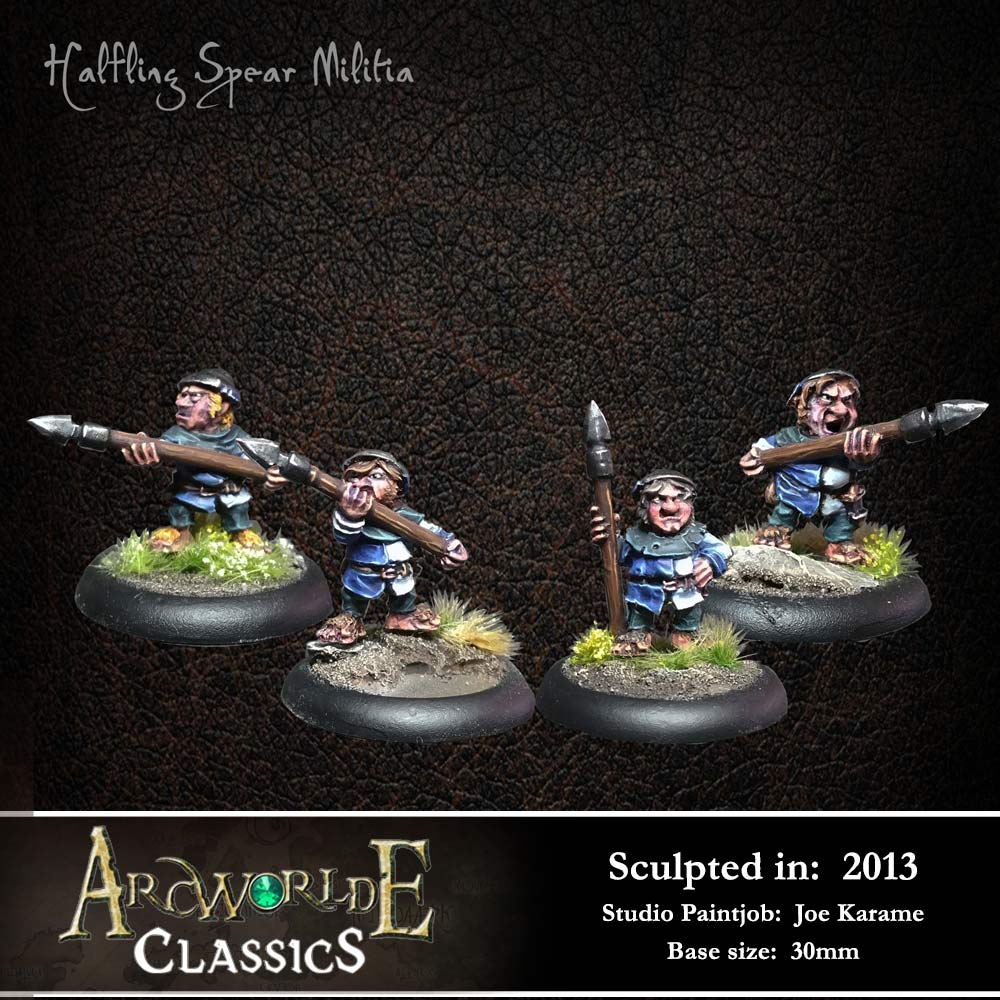 First Edition: Halfling Spear Militia (4)