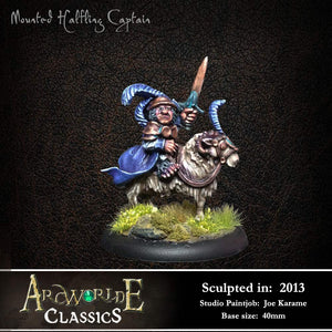 First Edition: Mounted Halfling Captain