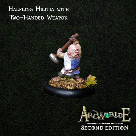 Halfling Militia with Two-Handed Weapon