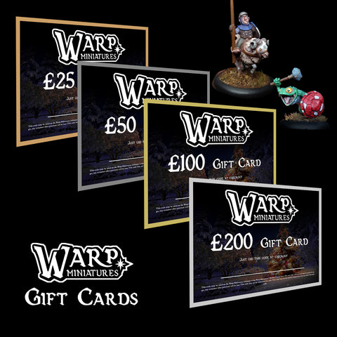 Warp Miniatures Gift Cards